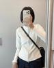 Sudadera Cálida de Manga Larga Ajustada con Cuello Alto, Nuevo Estilo de Otoño para Mujer, Aspecto Adelgazante, Chaqueta Corta Versátil con Forro Cálido
