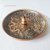 Cenicero de incienso de ajenjo Longfeng Chengxiang de 9 cm, base para varillas de moxa, bandeja para moxibustión, línea vertical doméstica de sándalo