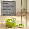 Mop Rotatório Mãos Livres para Pessoas Preguiçosas, Uso Doméstico, Mop de Limpeza em Um Passo com Balde, Conjunto Completo de Mop e Balde, Centrifugação e Lavagem Integradas
