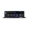 AK380 Mini Amplificador de Potencia Pequeño Hogar Coche Ranura para Tarjeta Multifunción Amplificador de Potencia Bluetooth 12V