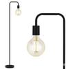 Luminária de chão moderna simples estilo industrial americano luminária de sala de estar simples e aconchegante luminária decorativa de quarto luminária de mesa de estudo de luxo leve