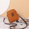 Bolso de Piel de Vaca de Primera Capa para Mujer, Bandolera, Bolso de Concha Lindo y a la Moda, Bolso para Teléfono Móvil, Productos Transfronterizos