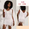 Vestido de baile con flecos y lentejuelas Feiyun transfronterizo más vendido, vestido de malla con flecos multicapa, traje de escenario latino 1236