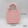 Venta Caliente Transfronteriza Bolsa de Silicona con Agujeros para Manualidades Caricatura Bolso de Playa para Niños Bolsa de Almacenamiento para Teléfono Móvil Venta Directa de Fábrica