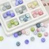 Pedra Artificial Corante de Água Padrão Dragão Contas de Porcelana Contas Redondas Esmaltadas Contas de Vidro DIY Artesanal Material para Pulseira Colar Artesanal