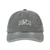 Gorra de Béisbol Popular Lavada Estampada con Corazón de Bicicleta para Hombres y Mujeres, Gorra con Visera Estampada para Protección Solar al Aire Libre