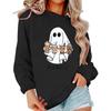 Sudadera Casual con Cuello Redondo Estampada Serie Fantasma de Halloween 2025 para Hombre y Mujer