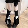 Cubrepiernas Millennium calcetines de chica caliente y2g cultura asiática Lolita lazo calcetines huecos para pantorrilla calcetines de felpa cubierta para pie