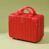 Estuche de Maquillaje ABS de 17 pulgadas con Impresión de Logo, Maleta Pequeña de 16 pulgadas, Almacenamiento de Gran Capacidad, Bolso de Mano Portátil