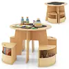 Mesa de brinquedo para crianças Estante infantil Conjunto de mesa e cadeira infantil Mesa de jogos infantil Mesa de atividades para bebês Mesa de desenho infantil