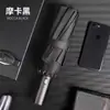 Mango de Madera, 168 Varillas, Totalmente Reforzado, Mejora Automática, Resistente, Resistente a los Rayos UV, Recubierto de Vinilo, Resistente al Viento, Paraguas para Sol y Lluvia, Personalizable