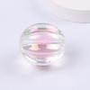 Cuentas grandes de calabaza transparentes coloridas perforadas de 16 mm, cuentas intermedias hechas a mano DIY, cadena para teléfono móvil, pulsera, accesorios de joyería con cuentas