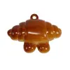 Fofo Desenho Animado Pão Água Alcalina Nó Croissant Pingente Divertido Chaveiro Pingente DIY Material Pequenos Acessórios Venda por Atacado