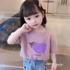 Algodão em estoque Estilo Coreano Infantil Meninos e Meninas Verão Nova Fábrica Infantil Desenho Animado Manga Curta Camiseta Top
