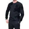 Nueva Sudadera de Cuello Redondo de Alta Gama para Hombre Forrada de Polar Otoño e Invierno 2026, Gruesa y Elegante, Versátil y Cálida, Camiseta de Manga Larga Básica