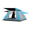 Tienda de campaña para exteriores de goma negra plegable automática para 3-4 personas, protección solar para la playa, apertura rápida, fabricante de tiendas de campaña personalizadas