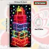 Banner de Puerta Fluorescente UV Nuevo de Navidad Transfronterizo Cubierta de Puerta Fondo Decoración para Fiesta Festiva (El Producto en Sí No Brilla)