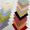 Nueva colección de primavera y verano: tejido jacquard a rayas 100% algodón teñido en hilo con tacto texturizado, adecuado para vestidos de niños y mujeres, y tejido plano