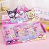 Juego de Anillos para Niños, Pegatinas para Uñas, Combinación de Anillos, Pegatinas Lindas de Kuromi para Uñas, Pegatinas Pequeñas, Regalos para Jardín de Infancia