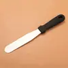 Espátula de Acero Inoxidable 420 con Mango Recto Personalizada, Espátula con Mango Curvo, Raspador para Crema, Herramienta para Hornear, Cuchillo para Desmoldar Pasteles