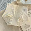 Pantaletas de encaje de lujo ligero de algodón puro de cintura alta para mujer, sin costuras, 10A, con fuelle de algodón extendido antibacteriano, bóxers con control de abdomen para mujer