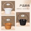 Venta al por mayor de fábrica maceta decorativa de flor artificial maceta de lana tejida a mano con temblor maceta de ganchillo maceta de plástico de imitación de ratán para sostener en la mano
