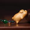 Madeira de Sândalo Porco Preguiçoso Fofo Pingente de Corrente para Celular Pingente Criativo Corrente de Bolsa Chaveiro Pendurado Acessórios DIY