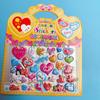 Pegatinas de dibujos animados estéreo, pegatinas de burbujas de una sola capa, pegatinas de dibujos animados para niños, pegatinas lindas para disfrazarse de princesa, venta al por mayor