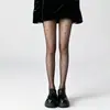 Meias 0D Ultra Finas de Bolinhas para Mulheres, Estilo Fino de Verão, Sexy e Emagrecedoras, Meias Pretas, Anti-Puxões, Duráveis, Meia-Calça Antiderrapante