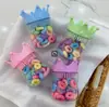 Gomas para el Pelo de Bebé para Niñas que No Dañan el Cabello, Buena Elasticidad, Anillos para el Pelo Lindos tipo Toalla, Alto Valor Estético, Bandas para el Pelo Pequeñas, Accesorios para el Pelo de Niñas