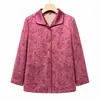 Ropa para mujeres de mediana edad y mayores 2026 nuevo cárdigan de solapa de otoño, top elegante para madres, ropa de otoño para señoras mayores