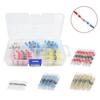 100PCS terno encaixotado impermeável tubo intermediário 0.25-6 quadrado médio terminal solda anel de solda calor manga encolhível