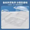 Bandeja de Porciones de Plástico Acrílico con Tapa de Arco Transparente para Exhibición de Comida Picante para Hot Pot, Caja Cuadrada para Exhibición en Puesto de Platos Fríos y Encurtidos