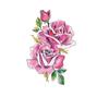 Tira para mascarar cicatriz de cesárea flor colorida TH à prova d'água flor tatuagem de braço AliExpress conjunto transfronteiriço tatuagem