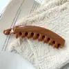 Grampo de Cabelo Pinça Grande Marrom Chocolate de Alta Qualidade para Mulheres, Novo Estilo 2026 Acessório de Cabelo