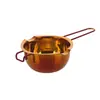 Fabricante Transfronterizo Recipiente para Derretir de Acero Inoxidable Producto Nuevo Transfronterizo Recipiente para Derretir para Queso, Mantequilla, Chocolate Horneado con Olla a Prueba de Agua