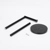 Estante de papel higiénico de esquina transfronterizo negro, práctico y resistente, para cocina, vertical, con capacidad de carga