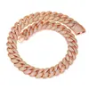 Cadena Cubana Burbuja de 24 mm Full Diamante Hip-Hop Transfronterizo Collar de Marca de Moda Pulsera de Joyería Personalizada para Hombre Collar para Hombre
