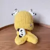 Conjunto de Gorro y Bufanda para Niños, Gorro de Lana para Bebés Niños y Niñas con Forro de Felpa, Cálido Gorro Tejido de Pullover para Niños Pequeños, Estilo Coreano Lindo