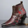 Botas Martin transfronterizas de caña alta con plataforma para hombre, otoño e invierno, nuevos zapatos de cuero para hombre, talla grande, botines Chelsea para hombre EU65915