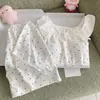 Directo de fábrica nuevo pijama de verano 2026 para mujer con copas en el pecho, conjunto de top sin mangas de algodón nube, ropa de casa sin mangas