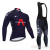 Venta al por mayor de fábrica versión Tour de Francia traje de ropa de ciclismo de manga larga para primavera y otoño bicicleta de montaña ropa deportiva transpirable para hombre
