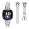 Correa de reloj adecuada para Fitbit Versa3/Versa4/Sense2 Correa de reloj de trébol de cuatro hojas con punta pequeña en la cola