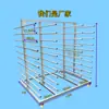Muebles deslizantes pintura al horno multicapa cabinetes de blíster panel de puerta de armario estante de secado de pegamento estante de secado de pintura estante de materiales