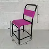 Banco Respirável para Máquina de Costura com Encosto para Trabalhadores da Costura, Cadeira Estofada para Fábrica de Vestuário, Durável e Outros Estilos