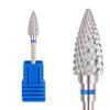 Fábrica nova cabeça de moagem de esmalte tungstênio aço cone removedor de unhas cone de gordura dente cruz tungstênio aço aço removedor de esmalte broca de borracha broca