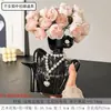 Ornatos de Vaso de Cerâmica Atacado, Entrada de Sala de Estar, Decorações de Arranjo de Flores de Alto Padrão, Acessórios para Casa, Ornatos de Flores para Mesa