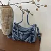 Bolsa Jeans Feminina 2026 Nova Tendência Verão Casual Moda Escola Trabalho Única Ombro Versátil Transversal