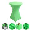 Atacado de fábrica decoração de hotel de luxo casamento bar de coquetéis conjunto cor sólida poliéster redondo banquete elástico conjunto de mesa