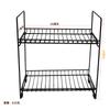 En Stock del Fabricante: Estante de Almacenamiento de Doble Capa Transfronterizo, Organizador para Lavabo, Estante de Almacenamiento Plegable de Hierro para Mesa de Comedor de Sala de Estar